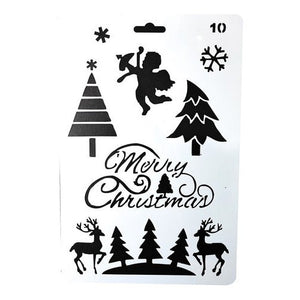 Plantilla Stencil 17x26 Cm Diseños Navidad