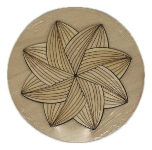 Rompecabezas Puzzle Redondo Madera Mandala