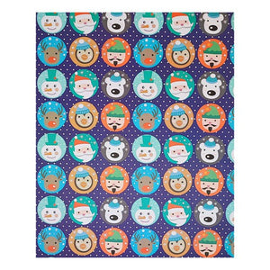 Papel De Regalo Navidad Satín (5 Pliegos) 50x70cm