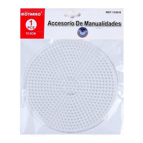 Base Redonda 14 Cm, Mostacillas Planchables Hama 5 Mm