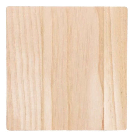 Rebanada Madera Cuadrada 15 Cm 5 Mm