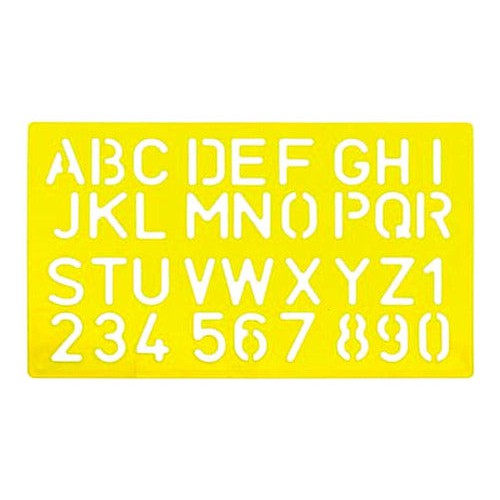 Plantilla Normógrafo Letras Abecedario 30 Mm