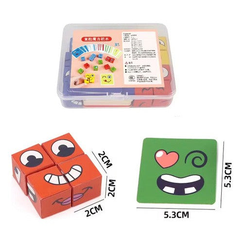 Set Mini Cubos Bloques De Emociones