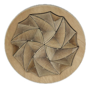 Rompecabezas Puzzle Redondo Madera Mandala
