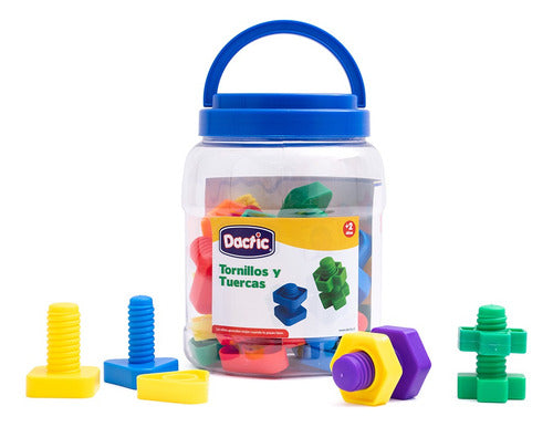 Conectable Tornillo Y Tuerca Plástico Motricidad Fina