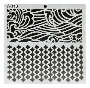 Plantilla Flexible 15x15 Cm Stencil Diseños Texturas