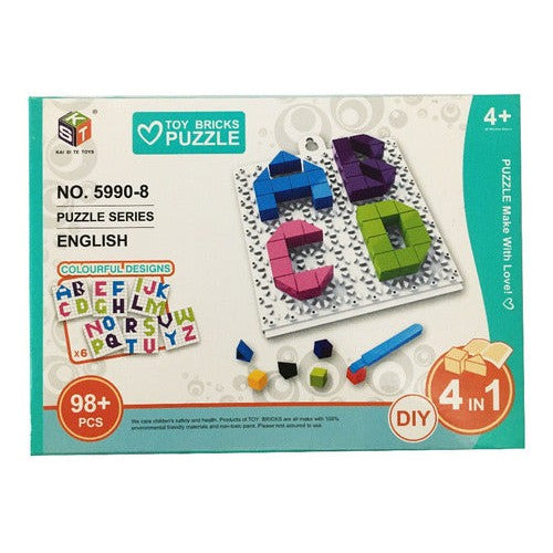 Puzzle Mosaico Abecedario 98 Piezas 4 En 1