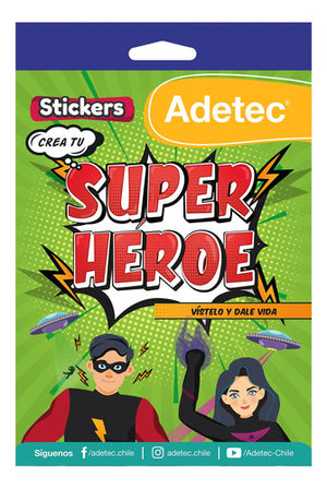 Set De Stickers Crea Tu Super Héroe