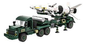 Bloques Vehículo Transporte Misil Antiaéreo Armable 489 Pzs