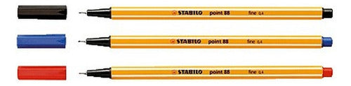 Set 3 Lápices Tiralíneas Stabilo Point 88