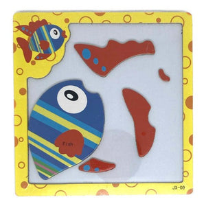 Puzzle Magnético Piezas De Madera Para Niños