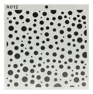 Plantilla Flexible 15x15 Cm Stencil Diseños Texturas