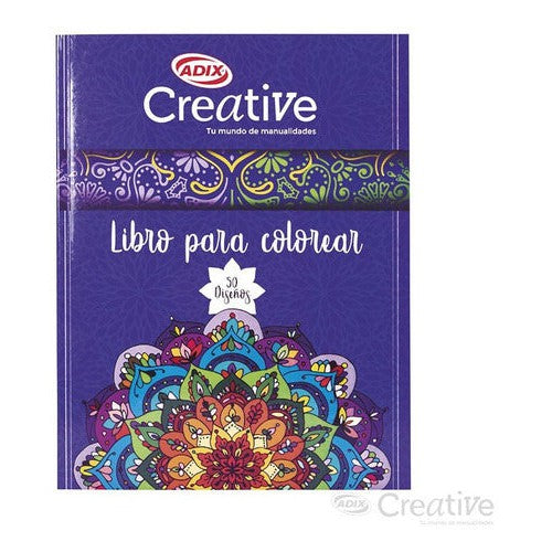 Libro Para Pintar Mandalas Azul Creative