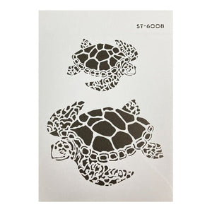 Plantilla Flexible Stencil A4 Diseño Animales Marinos