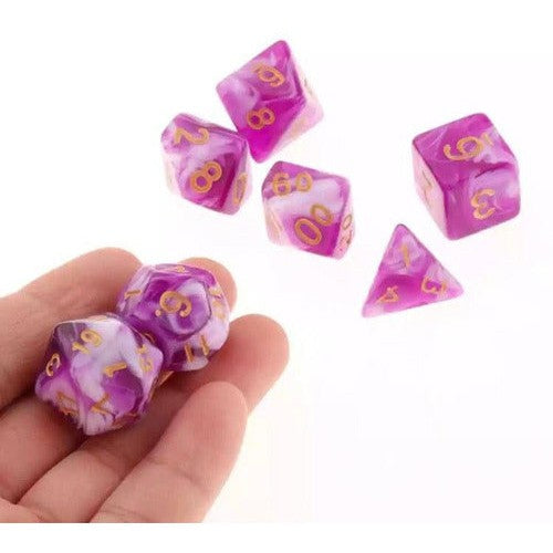Set De 7 Dados Políedricos Acrílicos Matemática