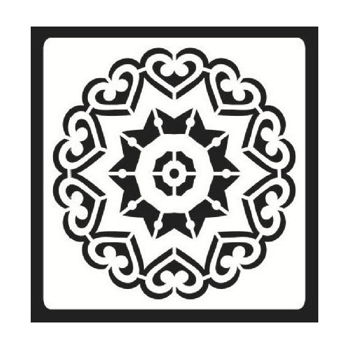 Plantilla Stencil 15x15 Cm Diseño Mandalas