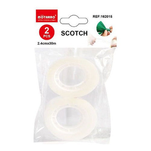 Pack 2 Cintas Adhesivas 2.4cm X 30 Mt