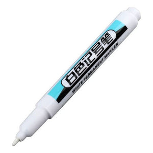 Marcador Permanente Punta Redonda Blanco