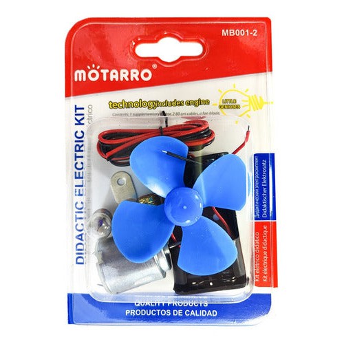 Set Circuito Eléctrico Con Motor Escolar 7 Piezas
