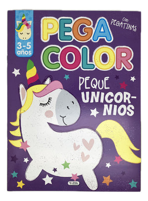 Libro Colorear Pega Color Animales