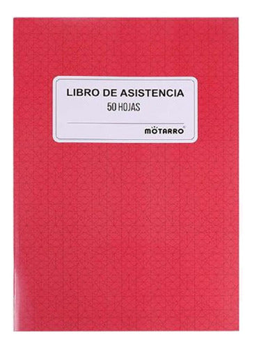 Libro De Asistencia 50 Hojas Tapa Blanda