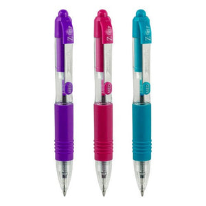 Set 3 Bolígrafos Mini Z Grip Retráctil Punta Media 1.0mm