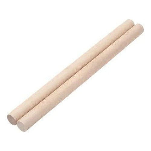 Palos Redondos De Madera 2x30 Cm (2un) Manualidades