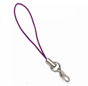 Set 10 Llaveros Cordel Negro Con Gancho Cromado Hama