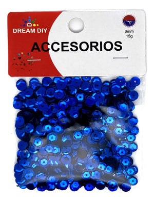 Lentejuelas Redondas 6mm Manualidades 15gr