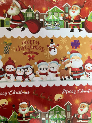 Papel De Regalo Navidad Satín (5 Pliegos) 50x70cm