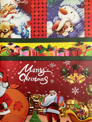 Papel De Regalo Navidad Satín (5 Pliegos) 50x70cm