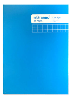 Cuaderno College Cuadriculado 7 Mm 80 Hjs