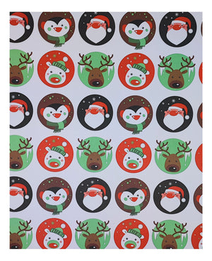 Papel De Regalo Navidad Satín (5 Pliegos) 50x70cm