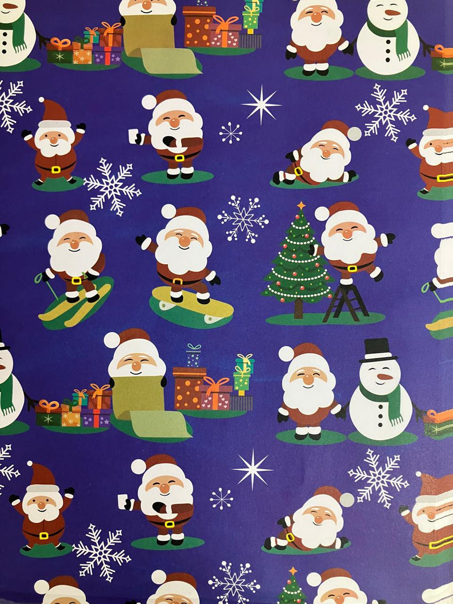 Papel De Regalo Navidad Satín (5 Pliegos) 50x70cm