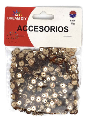 Lentejuelas Redondas 6mm Manualidades 15gr
