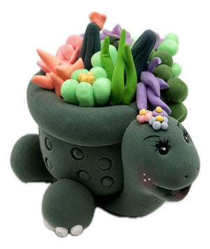 Figura Souvenir Decorativa Caracol Flores