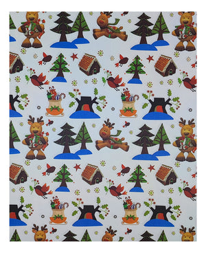 Papel De Regalo Navidad Satín (5 Pliegos) 50x70cm