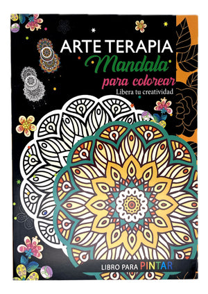 Libro Arteterapia Para Pintar Mandalas Niños