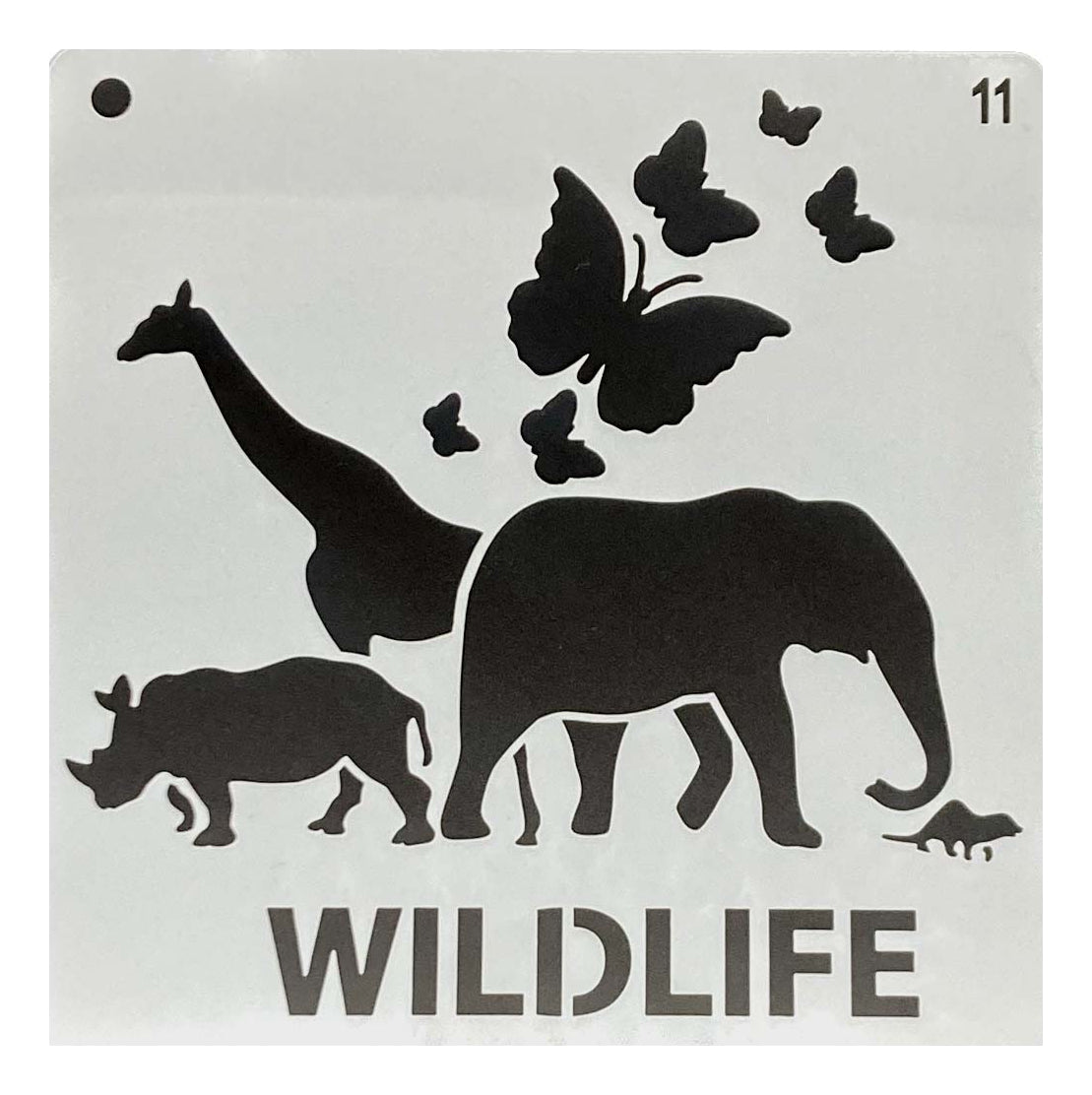 Plantilla Flexible 15x15 Cm Stencil Diseño Animales