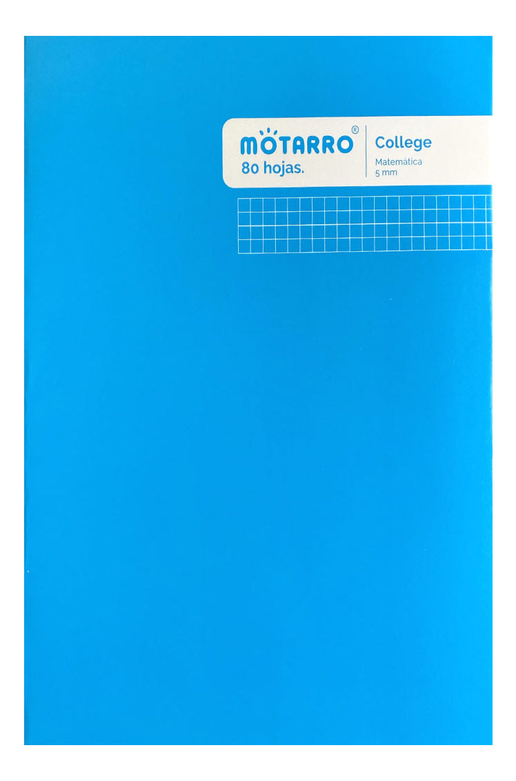 Cuaderno College Cuadriculado 5 Mm 80 Hjs