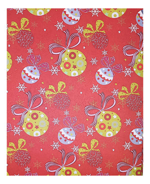 Papel De Regalo Navidad Satín (5 Pliegos) 50x70cm