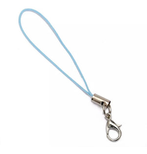 Set 10 Llaveros Cordel Negro Con Gancho Cromado Hama