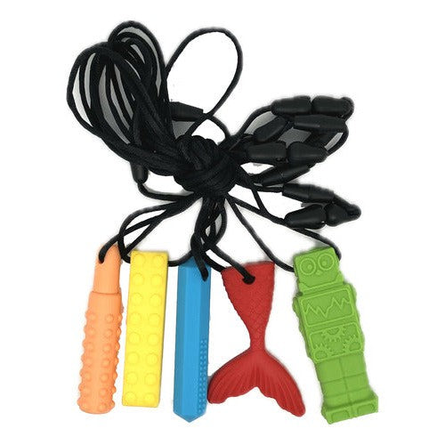 Pack 5 Mordedor Sensorial De Silicona Libre De Bpa