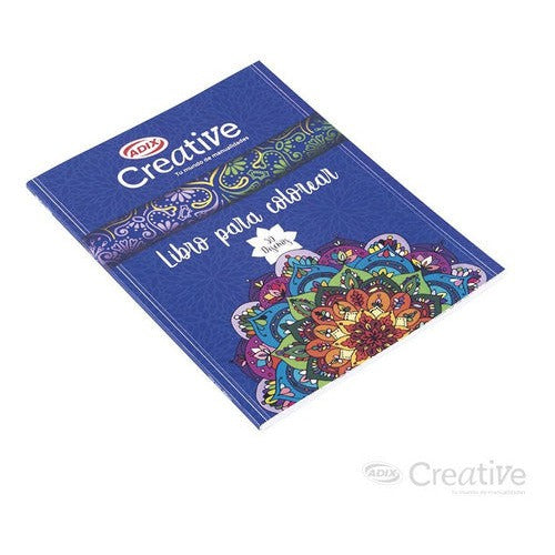 Libro Para Pintar Mandalas Azul Creative