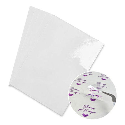 Etiqueta Transparente Laser/ink Carta 5un