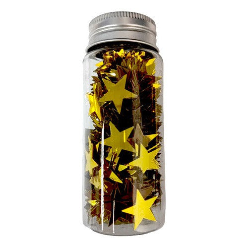 Lentejuelas Estrellas En Frasco 15mm Manualidades 20gr