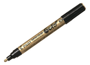 Marcador De Oleo Pilot - Punta Media Color Oro