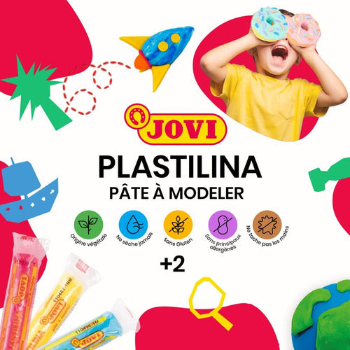 Set De 6 Barras De Plastilina 15g Colores Jovi