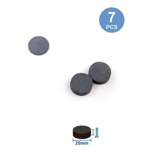 Set 7 Imanes 2,5cm Redondos Manualidades