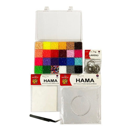 Pack Mostacillas Planchables Hama 2.6mm, 24 Col, 16800 Beads